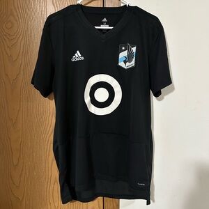 Black Adidas Minnesota United Soccer Jersey